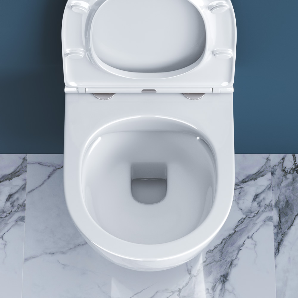 Приобрести belbagno унитаз безободковый подвесной sfera-r с сиденьем дюропласт, микролифт, белый bb046chr/bb870sc