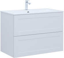 Aquanet Тумба с раковиной Терра 90 белый матовый 00313235