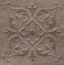 Декор напольный Kerama Marazzi Браш Вуд Коричневый темный С2