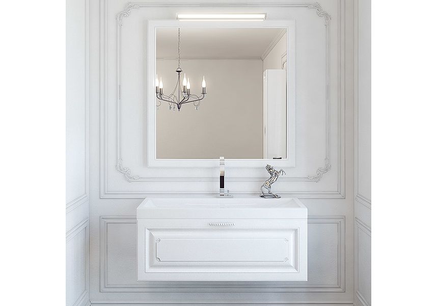 Приобрести тумба подвесная с раковиной aqwella империя 80 см emp.01.08/w