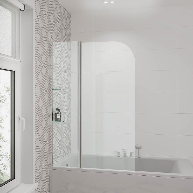 Приобрести grossman шторка для ванны 110х150 см, хром/прозрачное gr-101/1