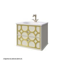 Caprigo Тумба с раковиной CAPRICE 60 см, слоновая кость/золото, эмаль