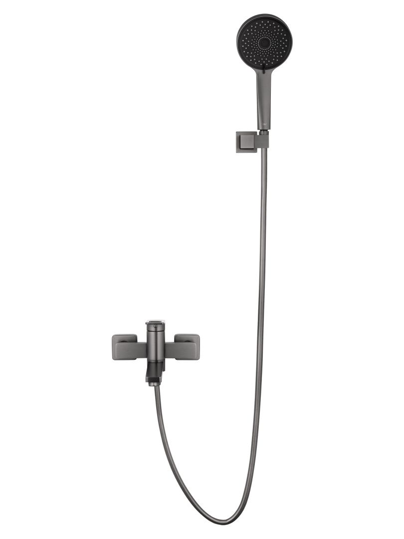 Приобрести смеситель для ванны с душем wonzon & woghand frame, темный графит (ww-88639010-bgm)