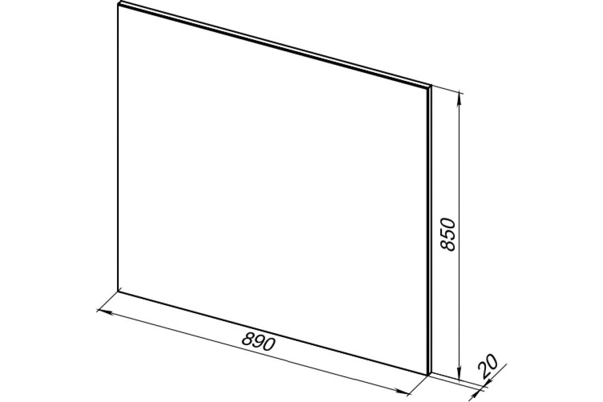 Приобрести aquanet зеркало lino 90 см, белое матовое