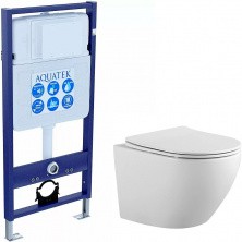 Комплект унитаз с инсталляцией SET Aquatek Европа