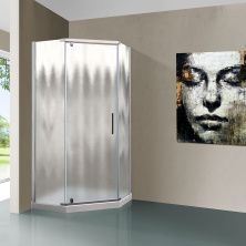 Vincea Душевое ограждение Stresa 100х100 см, текстурноеное, хром VSP-1S100CH