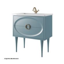 Caprigo Тумба с раковиной MILANO 80 см, голубая, эмаль 38311 6