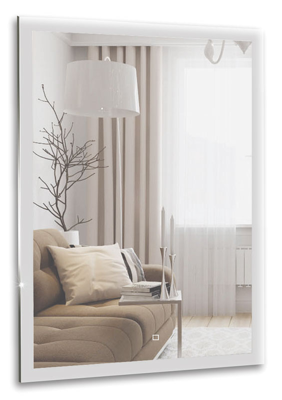 Приобрести azario зеркало гуверт 2 60х80 см, белый, с подсветкой, сенсорный выключатель, диммер, подогрев led-00002258