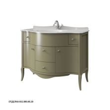 Caprigo Тумба с раковиной MODENA 110 см, зеленая, эмаль