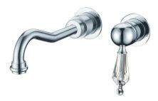 Boheme Смеситель для раковины Brillante, настенный, хром 347