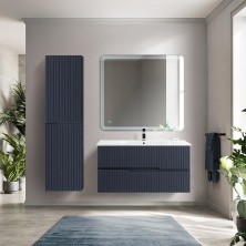 Cezares Тумба подвесная с раковиной DUET 80 см Grafito, графит DUET-800-2C-SO-GR-P