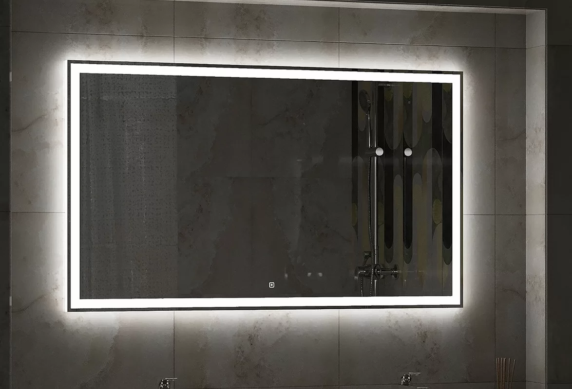 Приобрести continent зеркало с подсветкой mercury 100х70 см, белое