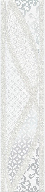 Приобрести бордюр настенный kerama marazzi руаяль cen. узоры белый 7.2x30