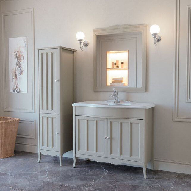 Приобрести caprigo тумба с раковиной marsel 100 см, кремовый