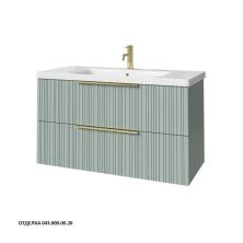 Caprigo Тумба с раковиной RAIN 100 см, зеленая, эмаль