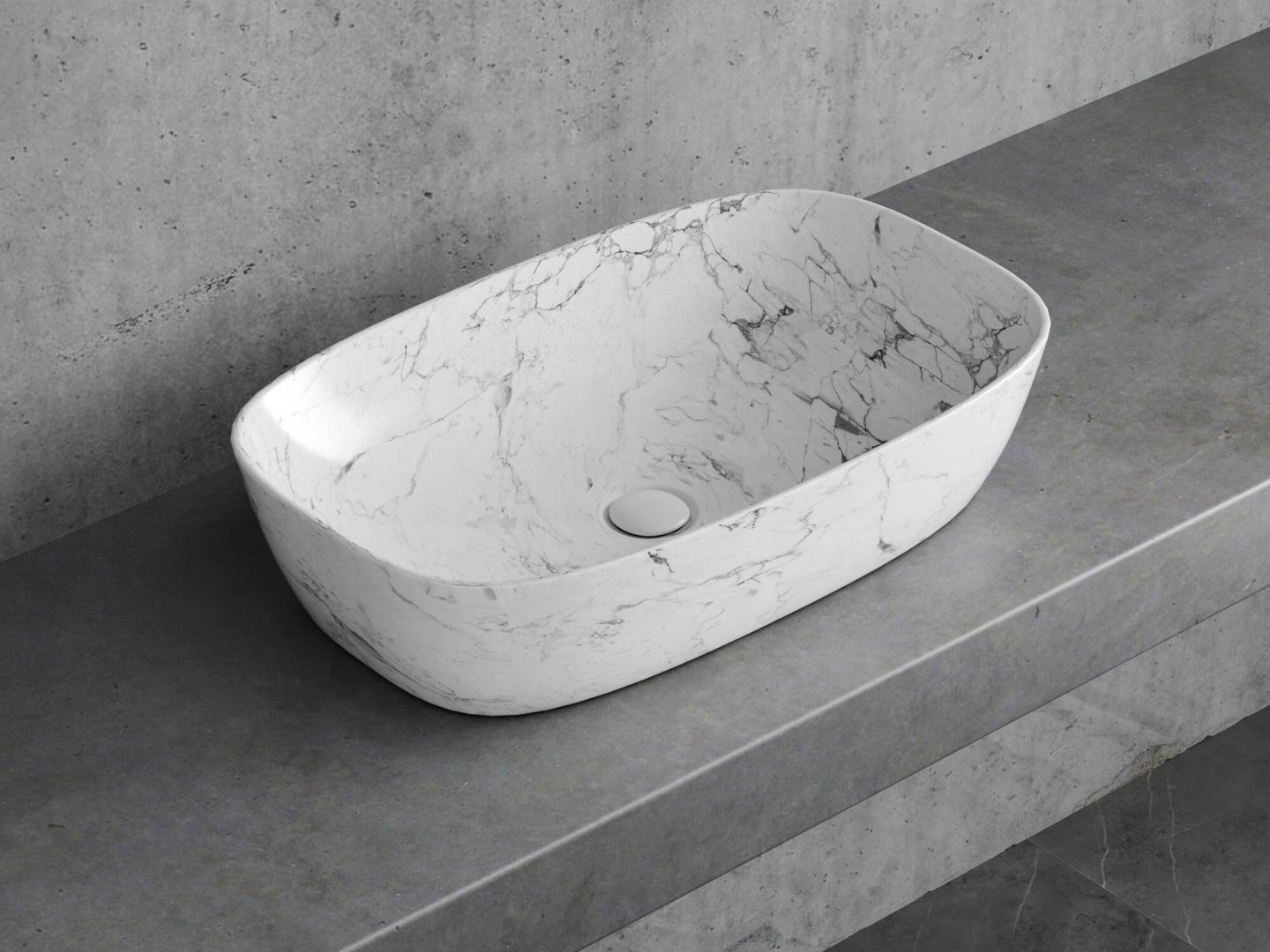 Приобрести hayzburg накладная раковина чаша 60х38 см, мрамор, матовая hb-0029-14
