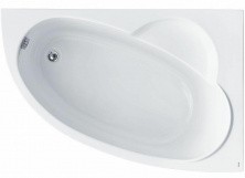 Асимметричная ванна Шри-Ланка 150х100 см, левосторонняя, белая