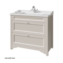 Caprigo Тумба с раковиной PRESTON 90 см, светло бежевый