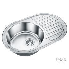 Emar Кухонная мойка 77х50 см, хром EMB-7750