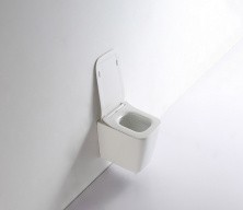 Унитаз подвесной безободковый с сиденьем CeramaLux RIMLESS NS5170