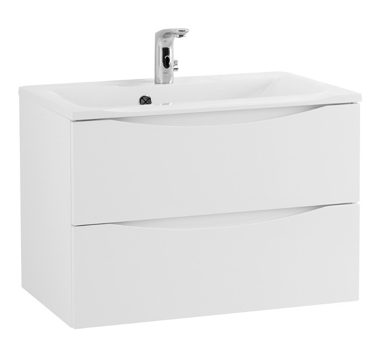 Приобрести тумба подвесная с раковиной belbagno marino-750-2c-so-bo-p 75 см, bianco opaco