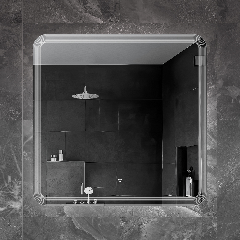 Приобрести cezares зеркало duet 80х80 см, контурная подсветка, сенсорное включение, гравировка czr-spc-duet-800-800-led-tch