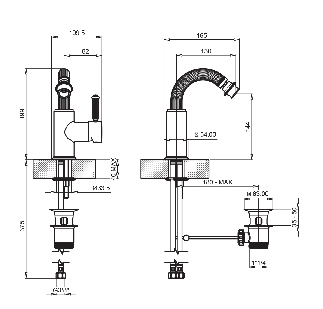 Приобрести cezares смеситель для биде aphrodite-bs2-02-bi