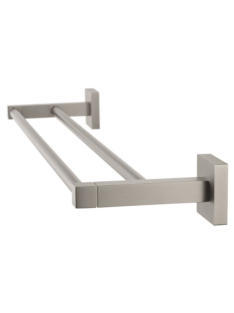 Приобрести полотенцедержатель двойной wonzon & woghand polo, брашированный никель (ww-8911-bn)