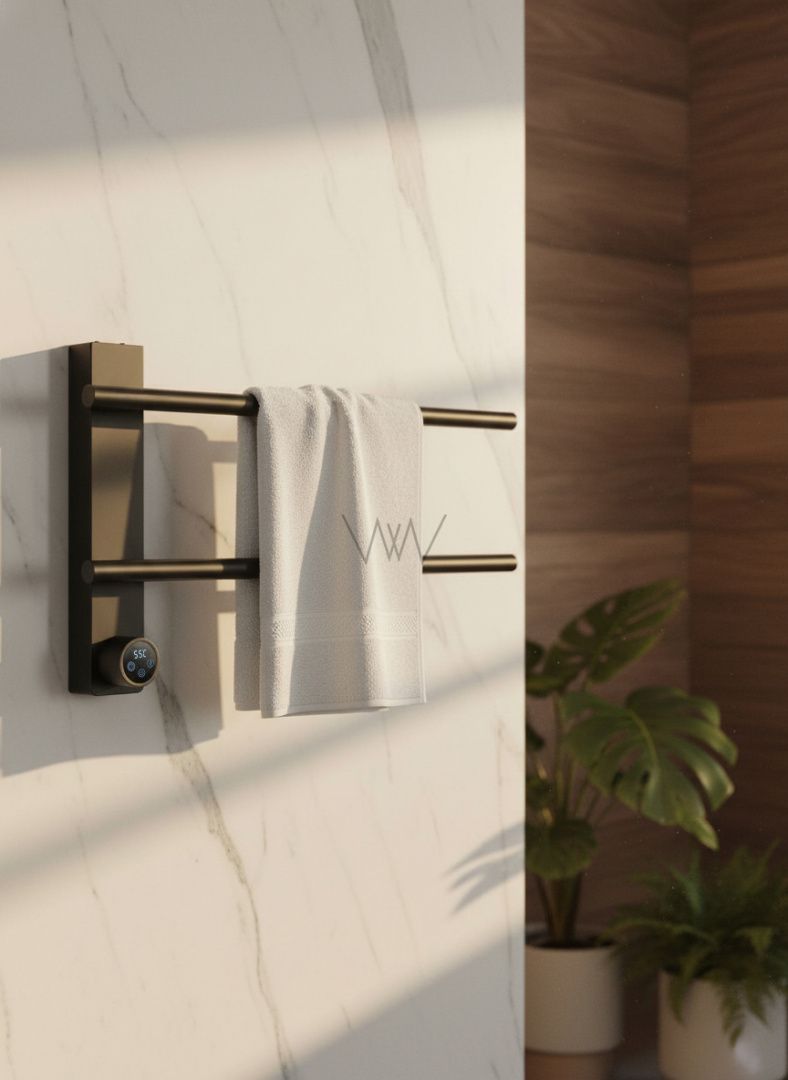 Приобрести полотенцесушитель электрический wonzon & woghand nürnberg, черный матовый (ww-al342-mb)