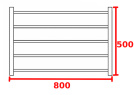 Заказать полотенцесушители 800х500 мм, электрические, лесенка 