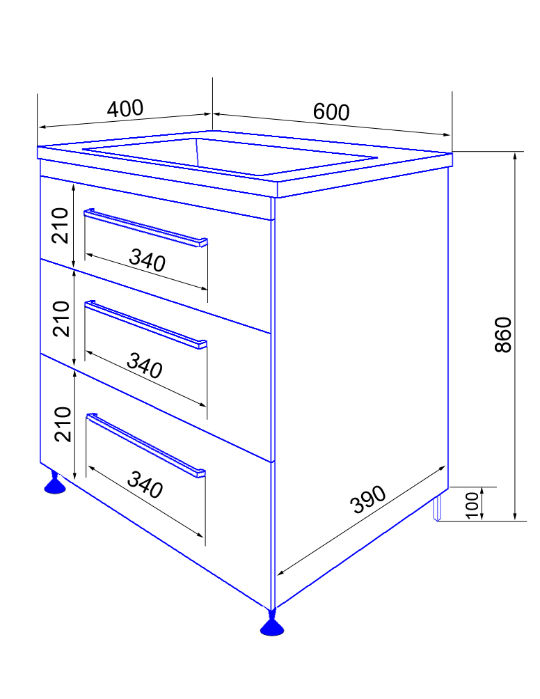 Приобрести loranto тумба напольная с раковиной модерн 60/3н 60х40 см, белая cs00039377
