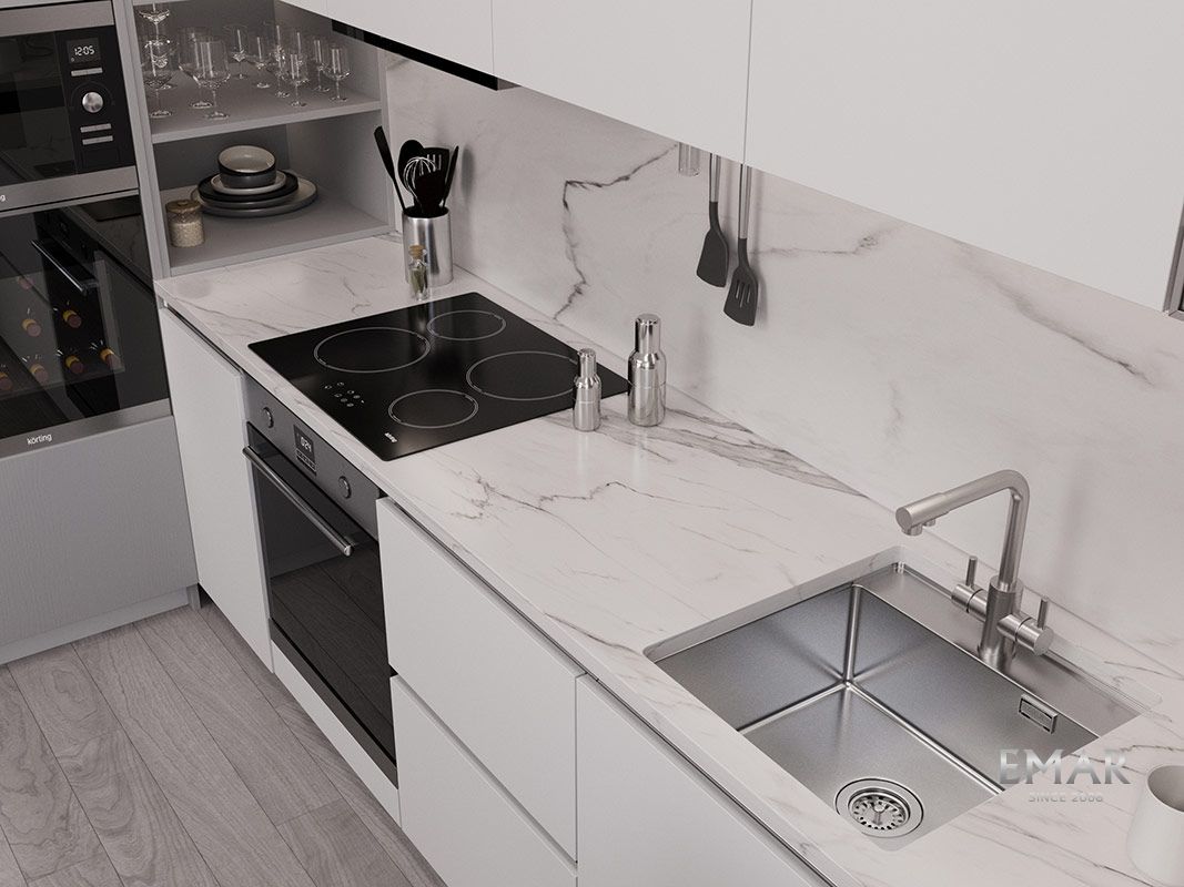 Приобрести oulin кухонная мойка 50х52 см, сатин oulin ol-fur114