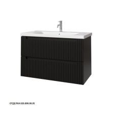 Caprigo Тумба с раковиной TERMIN-Smalty STRIPE 90 см, графит, эмаль