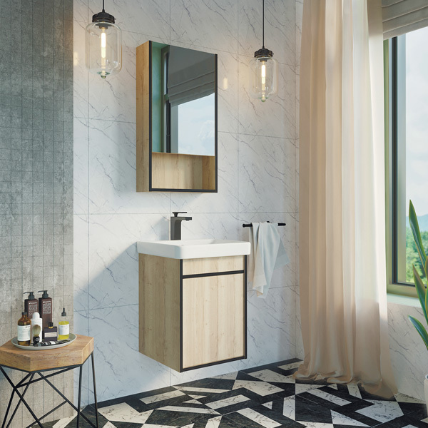 Приобрести сomforty тумба с раковиной "вена-45" дуб дымчатый