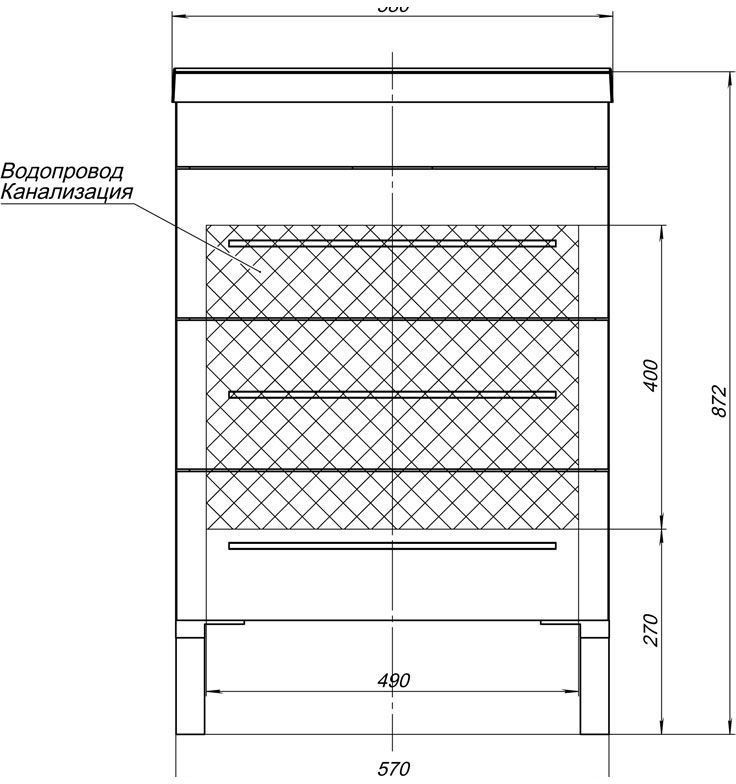 Приобрести aquanet тумба с раковиной верона 58 см, белая 00287668