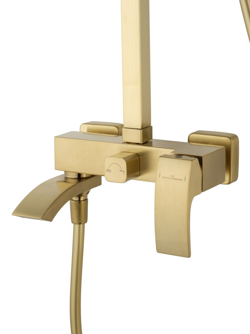 Приобрести душевая система wonzon & woghand fit, брашированное золото (ww-88739009-bg)
