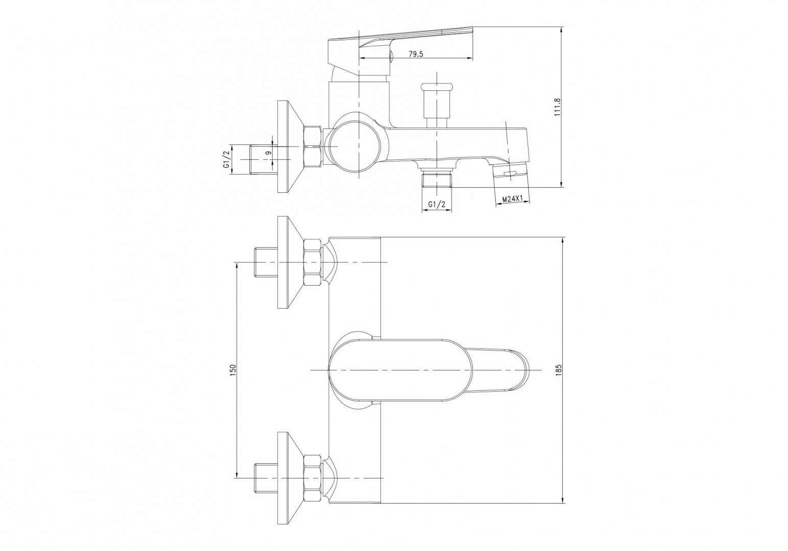 Приобрести смеситель для ванны imprese lesna 10070