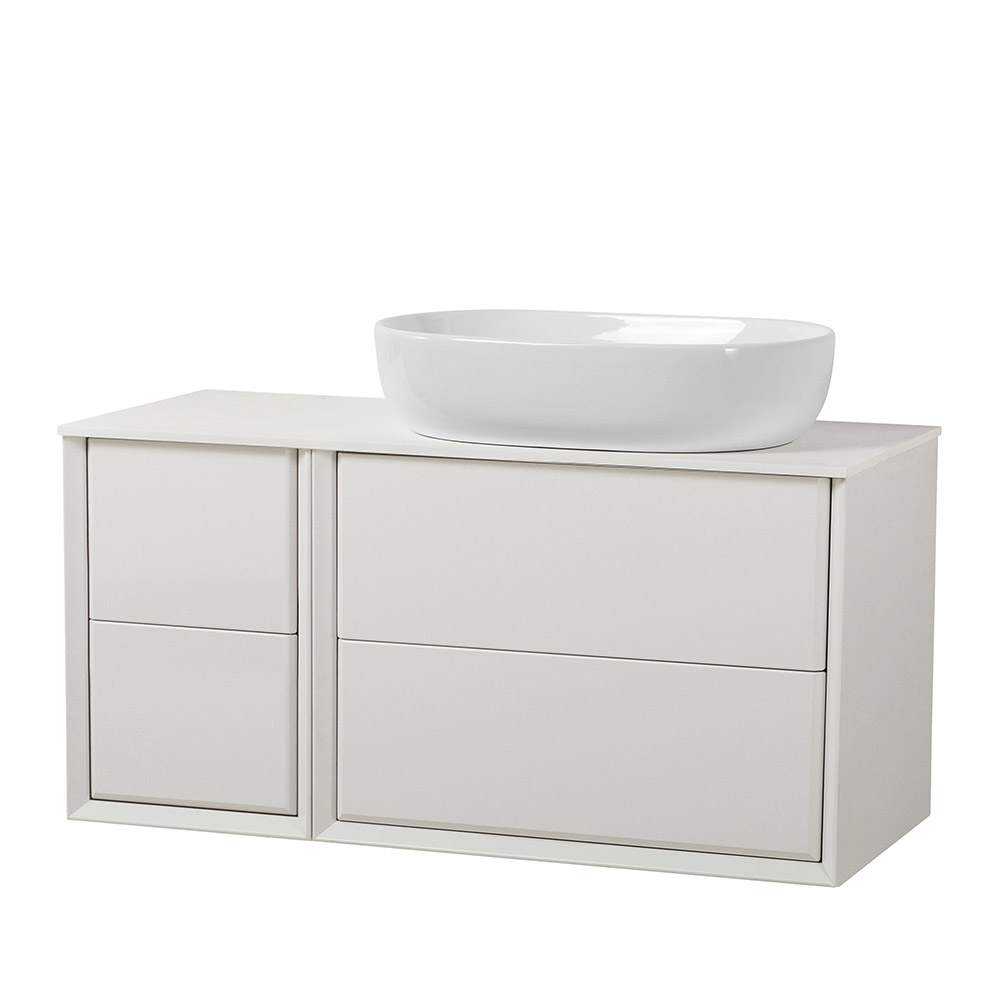 Приобрести cezares тумба со столешницей подвесная bellagio 106 см bianco opaco, белая 54714