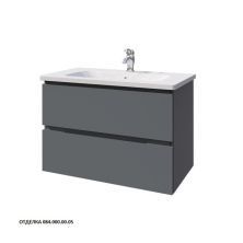 Caprigo Тумба с раковиной SYDNEY 80 см, графит, эмаль