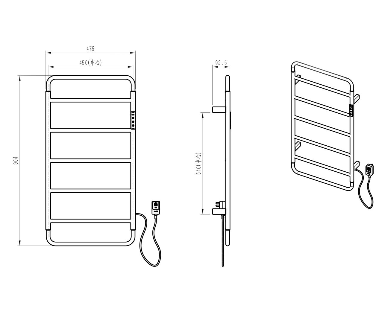 Приобрести полотенцесушитель электрический wonzon & woghand wismar, брашированное золото (ww-al202-bg)