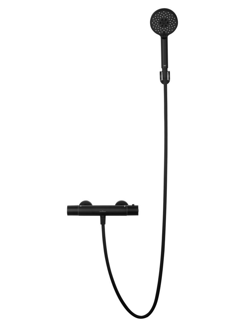 Приобрести смеситель для душа с термостатом wonzon & woghand inn 6, черный матовый (ww-b2029-a-mb)