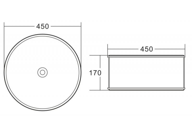 Приобрести раковина-чаша belbagno 45 см bb1383