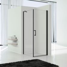 Vincea Душевое ограждение Orta 90х90 см, прозрачное, черная VSR-1O9090CLB