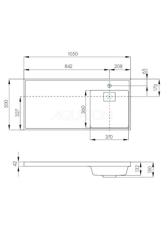 Приобрести тумба напольная с раковиной-столешницей акватон лондри 105 r/l, дуб кантри