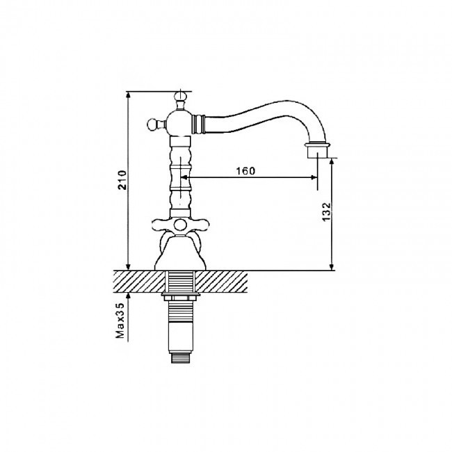 Приобрести gappo смеситель для раковины g1163-6, врезной, золото 89729