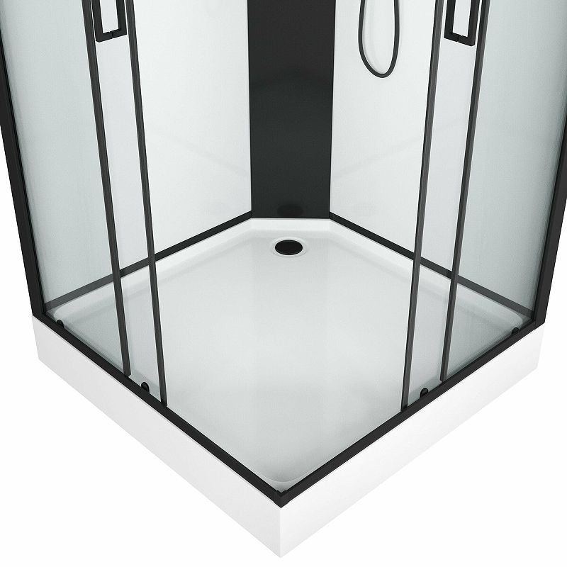 Приобрести grossman душевая кабина elegans 120х80 см, черная матовая gr252q