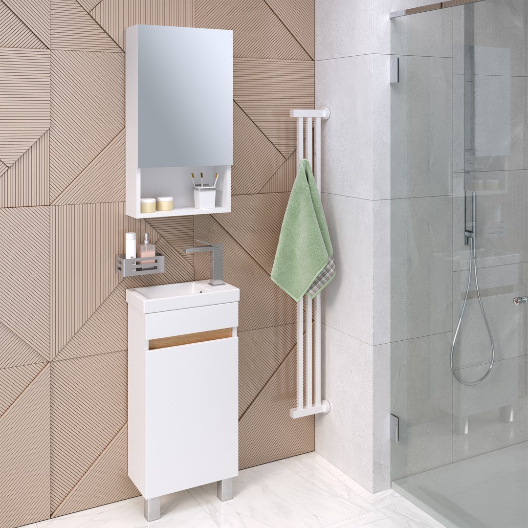 Приобрести зеркало шкаф sydney 40 см. правый