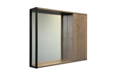 Сomforty Зеркало-шкаф "Лиссабон-90" дуб темный