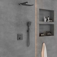 Vincea Встраиваемая душевая система , оружейная сталь VSFW-4211GM