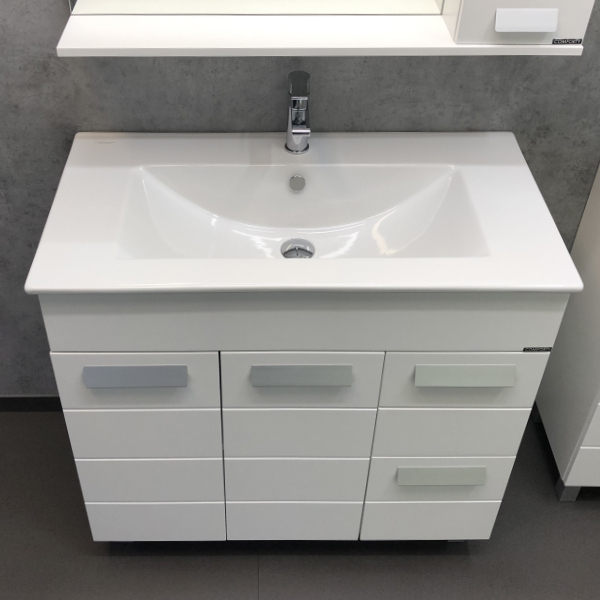 Приобрести сomforty тумба с раковиной "модена м-90" белая матовая